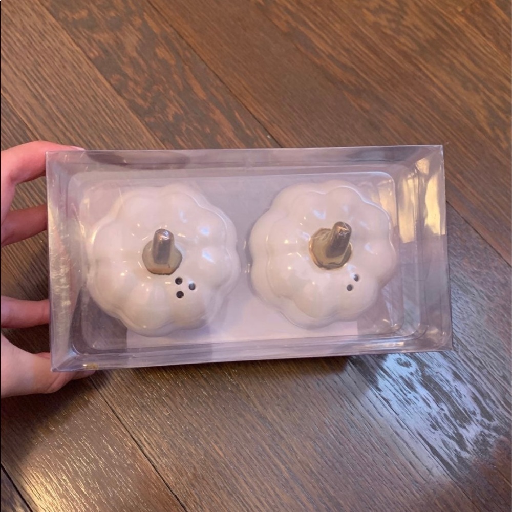 Pumpkin salt and pepper shakers